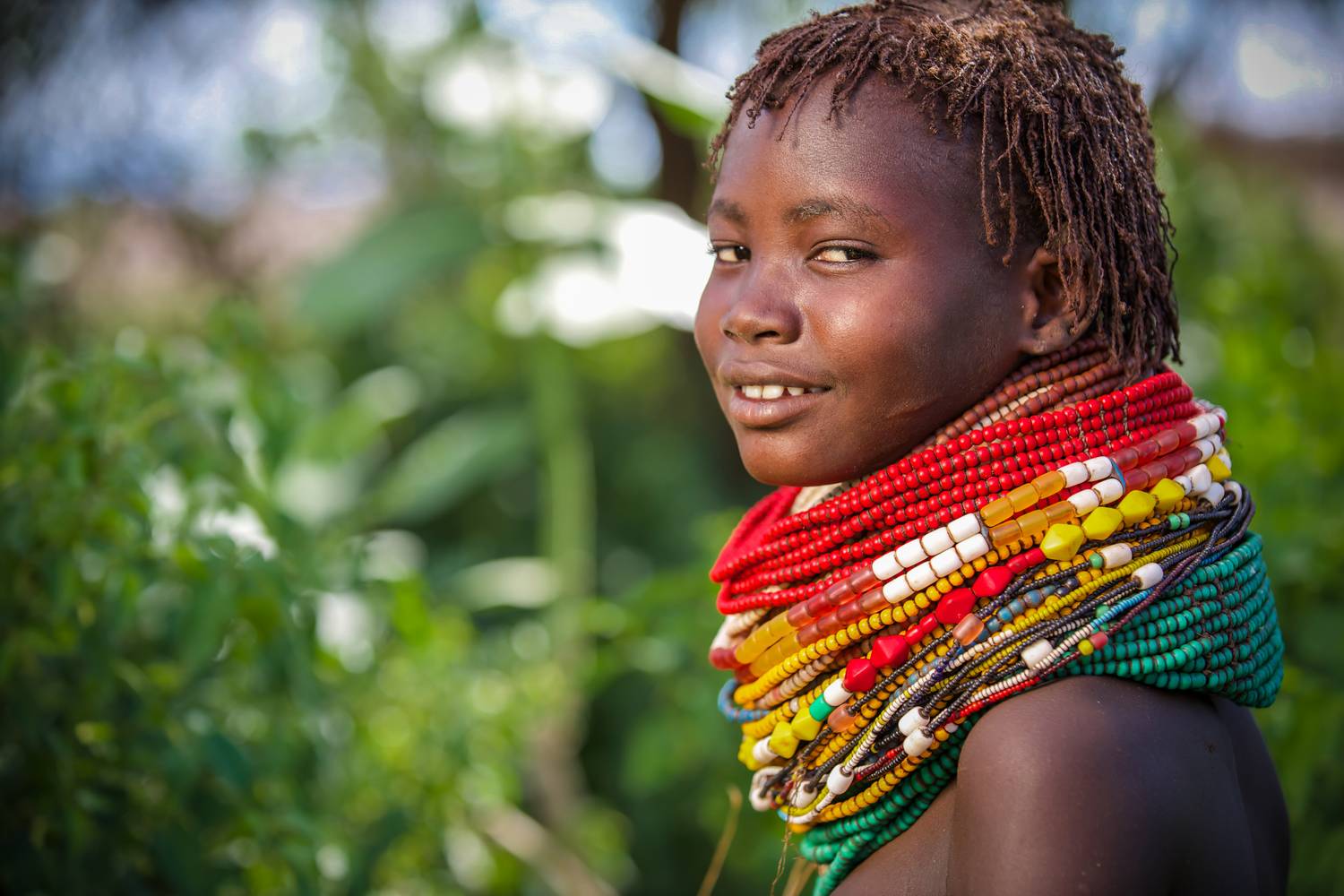 Portrait einer Frau aus Äthiopien, Afrika. de Miro May