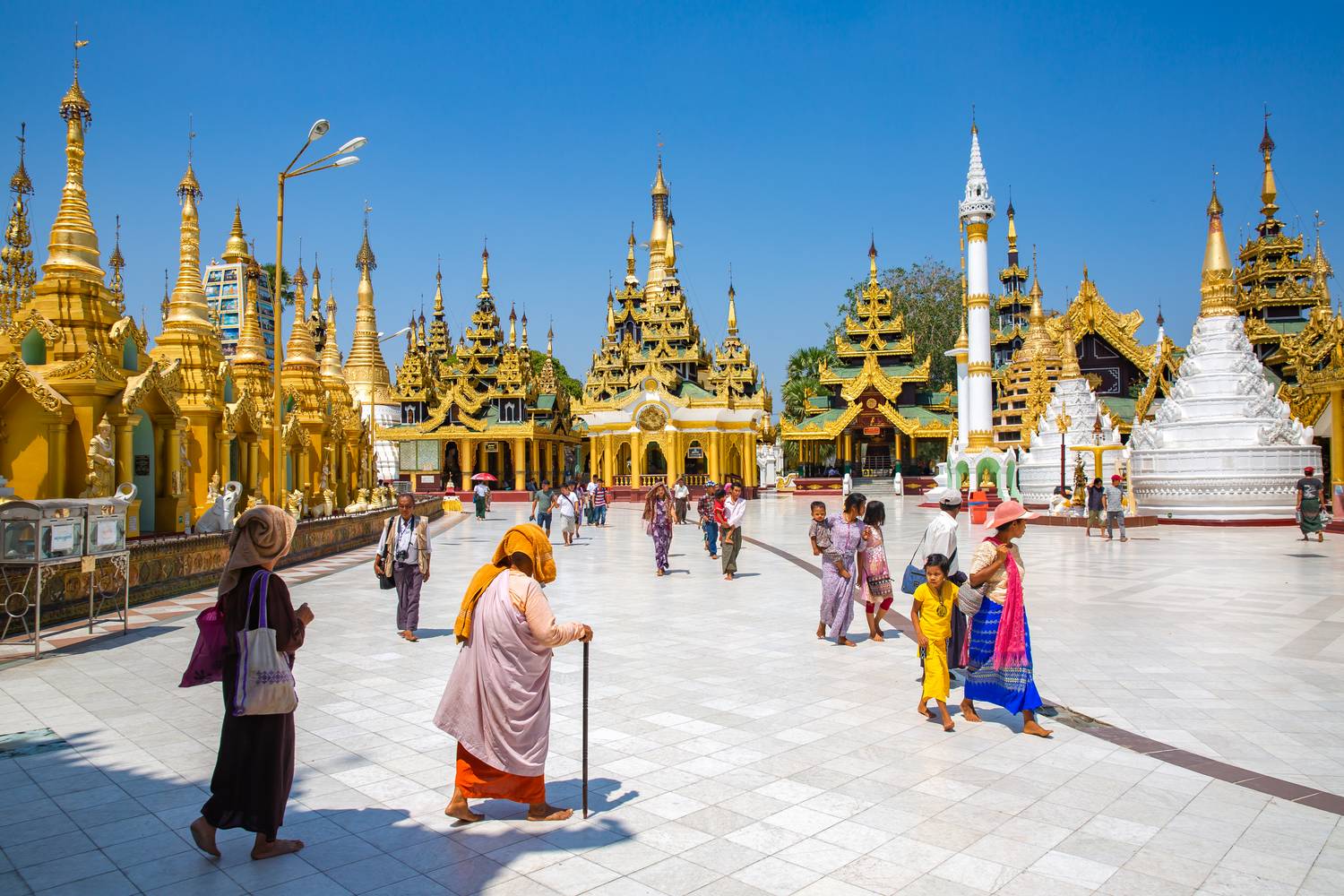 Shwedagon-Pagode in Yangon, Myanmar (Burma) de Miro May