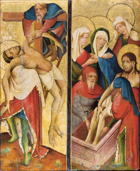 Deposition and Entombment of Christ de Mittelrheinischer Meister um 1420
