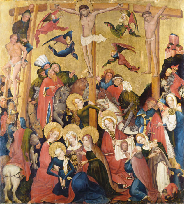 The Crucifixion de Mittelrheinischer Meister um 1420