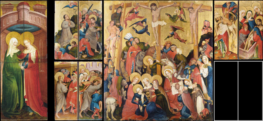 Crucifixion Altarpiece, so-called St. Peter’s Church Altarpiece de Mittelrheinischer Meister um 1420