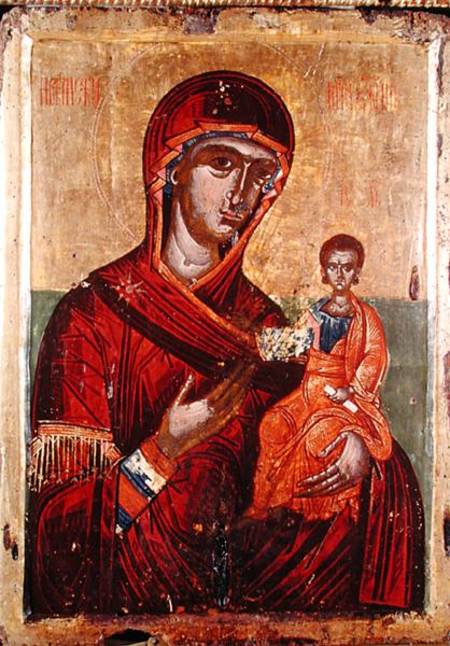 Iconostasis of Podvrh, Montenegro, Virgin and Child de Montenegran School