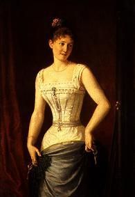 Young woman in the corset. de Mór Than