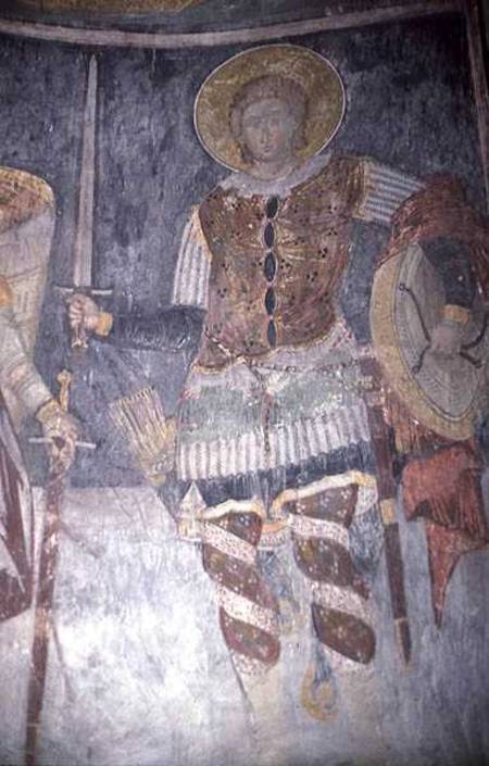 Fresco of St. Procopius in the church de Morava School