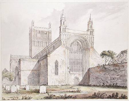 Tewkesbury Church, Gloucestershire de Moses Griffith