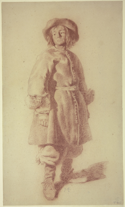 Standing Youth in a Marine Uniform de Moses ter Borch
