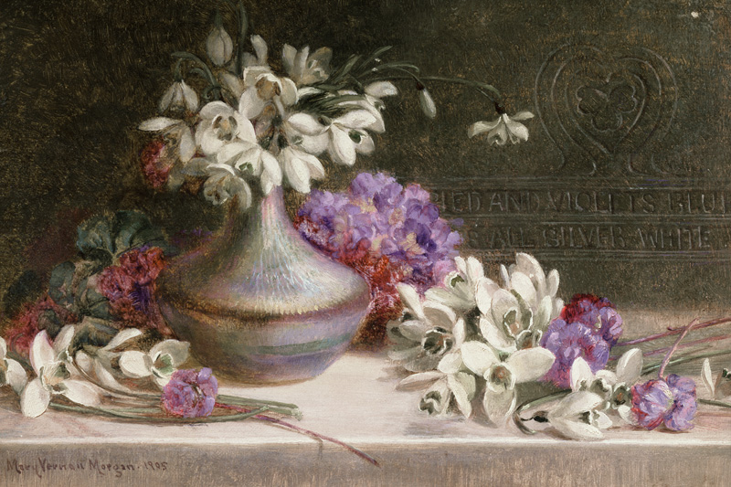 Snowdrops & violets de M.V. Morgan