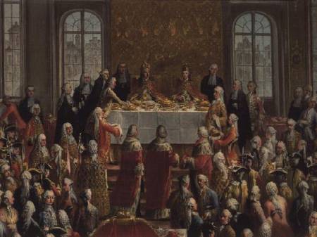 The Coronation Banquet of Joseph II (1741-90), Emperor of Germany de Mytens (Schule)