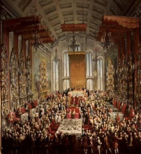 Coronation Banquet of Joseph II in Frankfurt de Mytens (Schule)