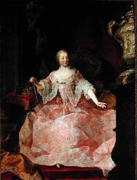 Empress Maria-Theresa (1717-80) de Mytens (Schule)