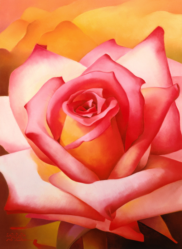 The Rose, 1999 (oil on canvas)  de Myung-Bo  Sim