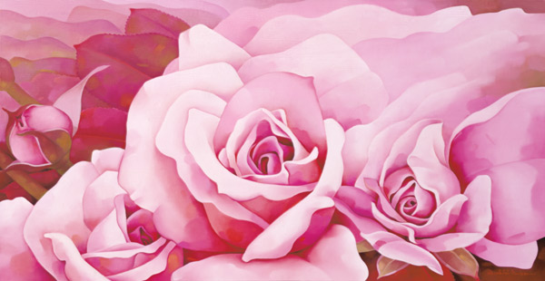 The Roses, 2003 (oil on canvas)  de Myung-Bo  Sim