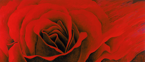 The Rose, in the Festival of Light, 1995 (acrylic on canvas)  de Myung-Bo  Sim