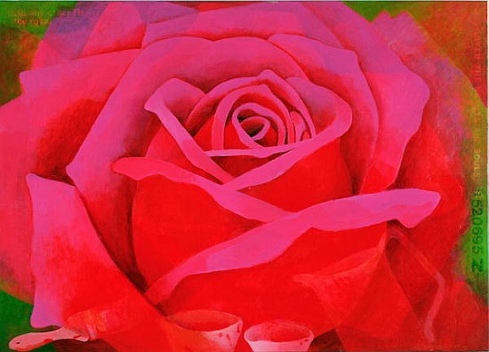 The Rose, 1995 (acrylic on canvas)  de Myung-Bo  Sim