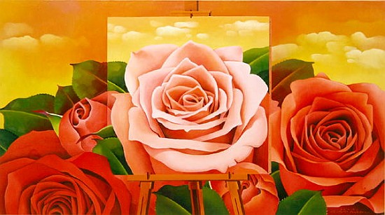 The Rose, 2004 (oil on canvas)  de Myung-Bo  Sim