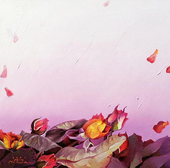 The Roses, 2002 (oil on canvas)  de Myung-Bo  Sim