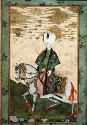 Equestrian portrait of Sultan Osman II (1603-22)