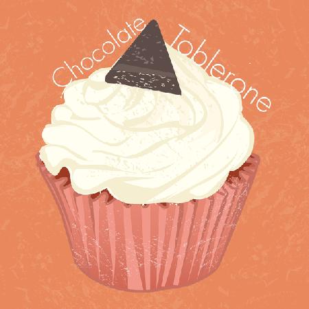 Chocoate Toblerone Cup Cake