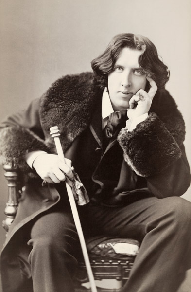 Oscar Wilde (b/w photo)  de Napoleon Sarony