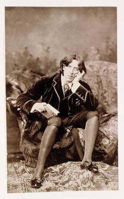 Portrait of Oscar Wilde (1854-1900), 1882 (b/w photo) de Napoleon Sarony