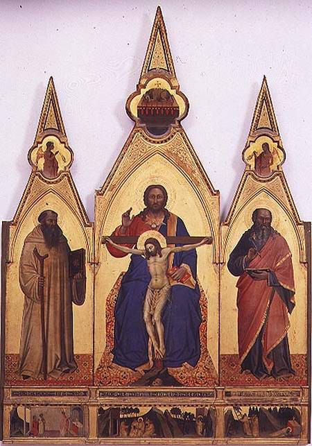 The Holy Trinity with St. Romuald and St. Andrew de Nardo di Cione Orcagna