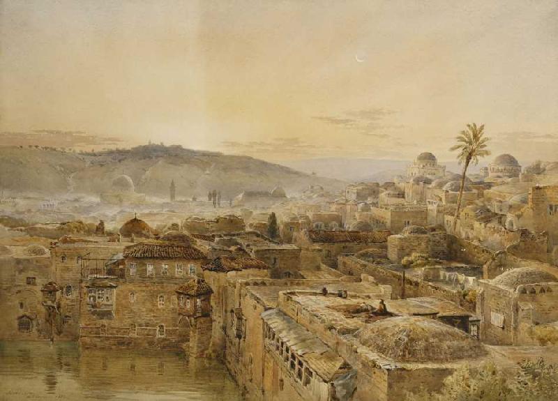 Jerusalem vom Berg Zion de Nathaniel Everett Green