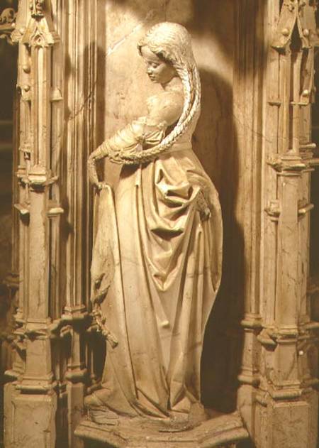 Wise virgin statuette from the tomb of Philibert the Fair (1480-1504) Duke of Savoy de Netherlandish School