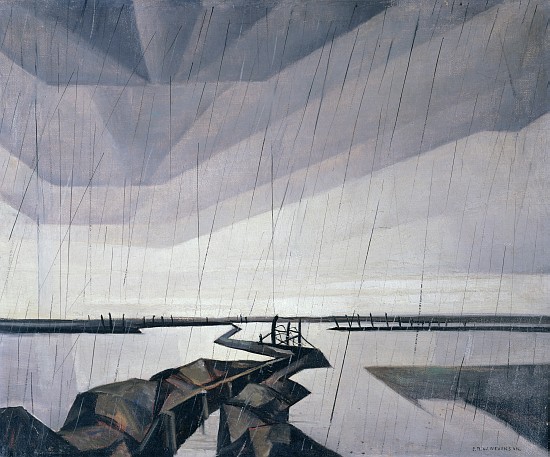 Flooded trench on the Yser de Christopher R.W. Nevinson