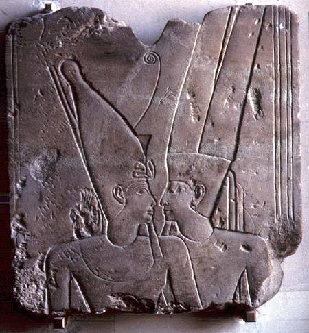 The God Amon embracing Ramesses II, Karnak de New Kingdom Egyptian
