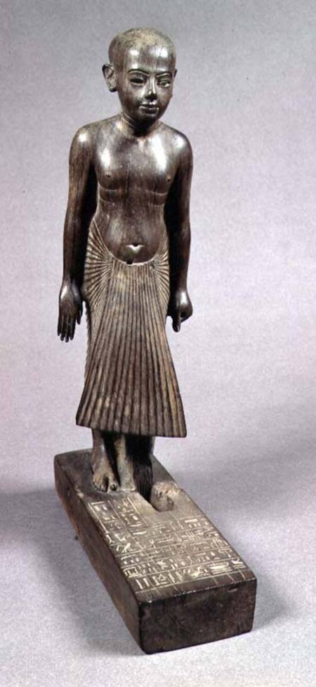 Statuette of a Young Man called 'Thai' de New Kingdom Egyptian