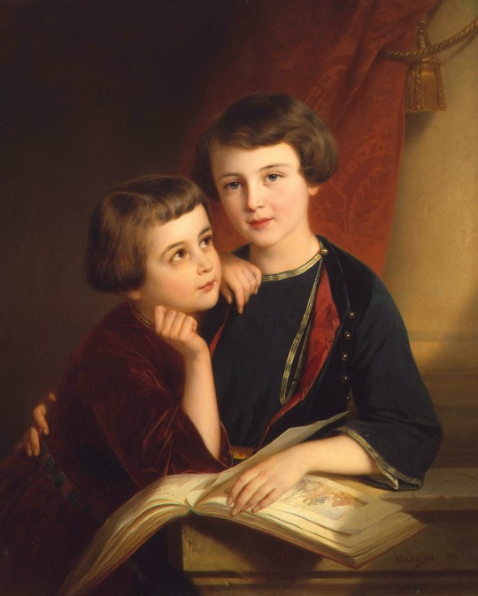Michail (1839-1897) and Konstantin (1841-1926), the sons of the Chancellor Prince Alexander M. Gorch de Nicaise de Keyser