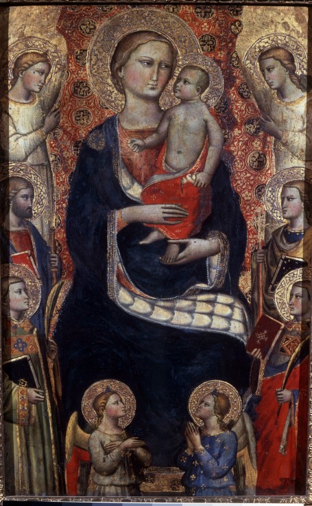 Madonna with Child, Saints and Angels de Niccolo di Pietro Gerini