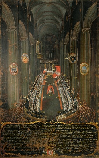 Closing session of the Council of Trent in 1563 de Niccolo Dorigati