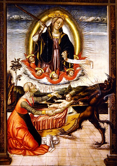 Lady of Relief (tempera on board) de Niccolo di Liberatore
