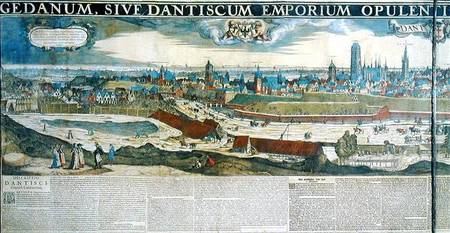 Panorama of Gdansk from Biskupia Gorka de Nicholas  Jansz Visscher