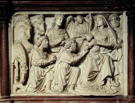 Relief depicting the Adoration of the Magi from the pulpit de Nicola Pisano