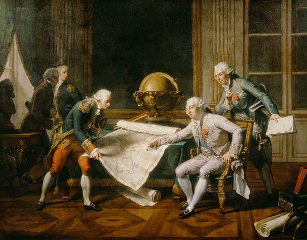 Louis XVI (1754-93) Giving Instructions to La Perouse, 29th June 1785 de Nicolas André Monsiau