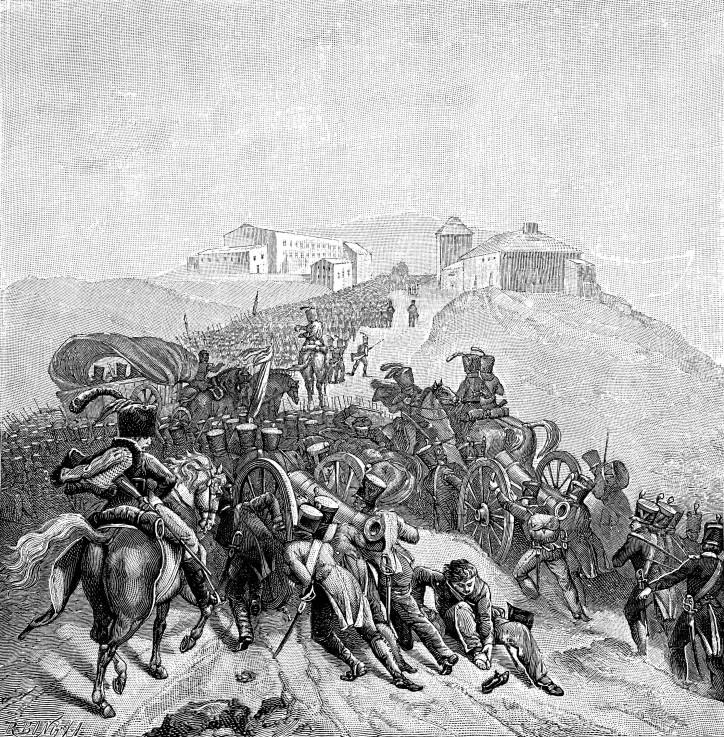 The French Army Crossing the Sierra de Guadarrama on December 1808 de Nicolas Antoine Taunay