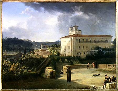 View of the Villa Medici, Rome de Nicolas Antoine Taunay
