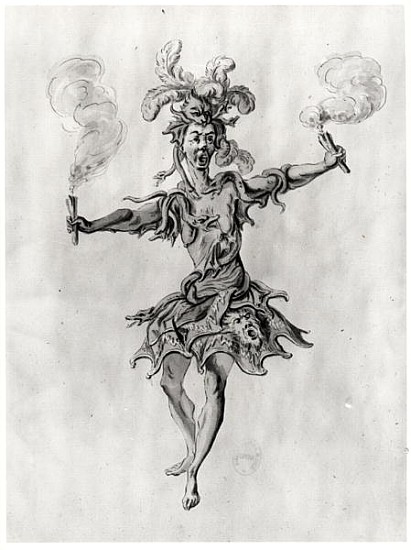 Costume design for the ballet ''Medusa'' de Nicolas Boquet