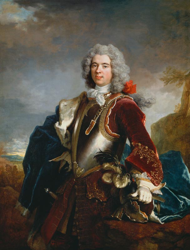 Portrait of Prince Jacques 1er Grimaldi (oil on canvas ) de Nicolas de Largilliere