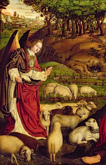 The Triptych of Moses and the Burning Bush, c.1476 (detail of 173010) de Nicolas Froment