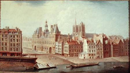 Place de Greve in 1750 de Nicolas & Jean Baptiste Raguenet