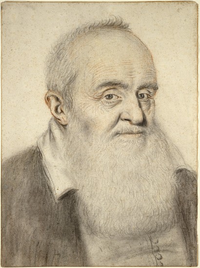 Head of a Bearded Man de Nicolas Lagneau or Lanneau