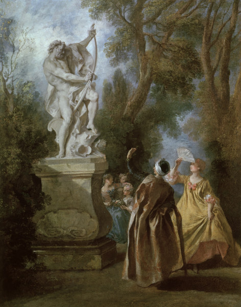 N.Lancret, Der Perser und die Statue de Nicolas Lancret