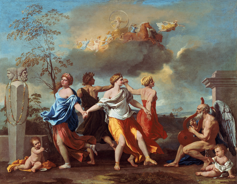 Il Ballo della Vita humana (allegory on the mensch de Nicolas Poussin