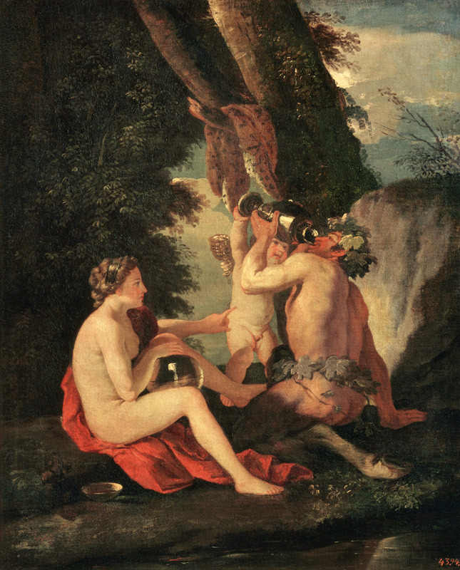 Satyr and Nymph de Nicolas Poussin