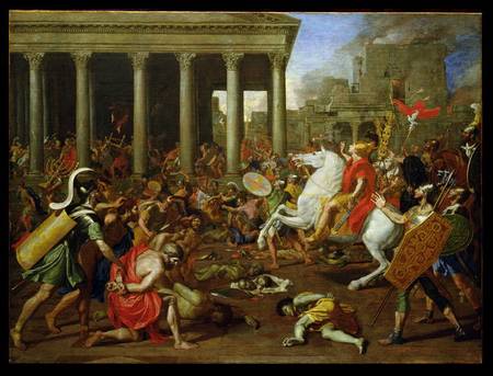 The Destruction of the Temples in Jerusalem by Titus de Nicolas Poussin