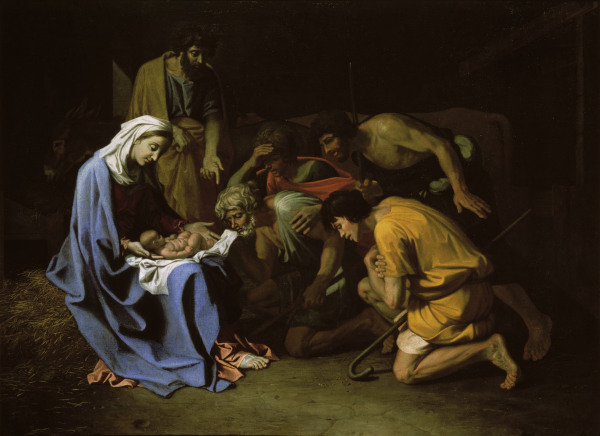 N. Poussin / Adoration of the Shepherds de Nicolas Poussin