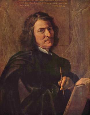 Self-portrait of the artist de Nicolas Poussin